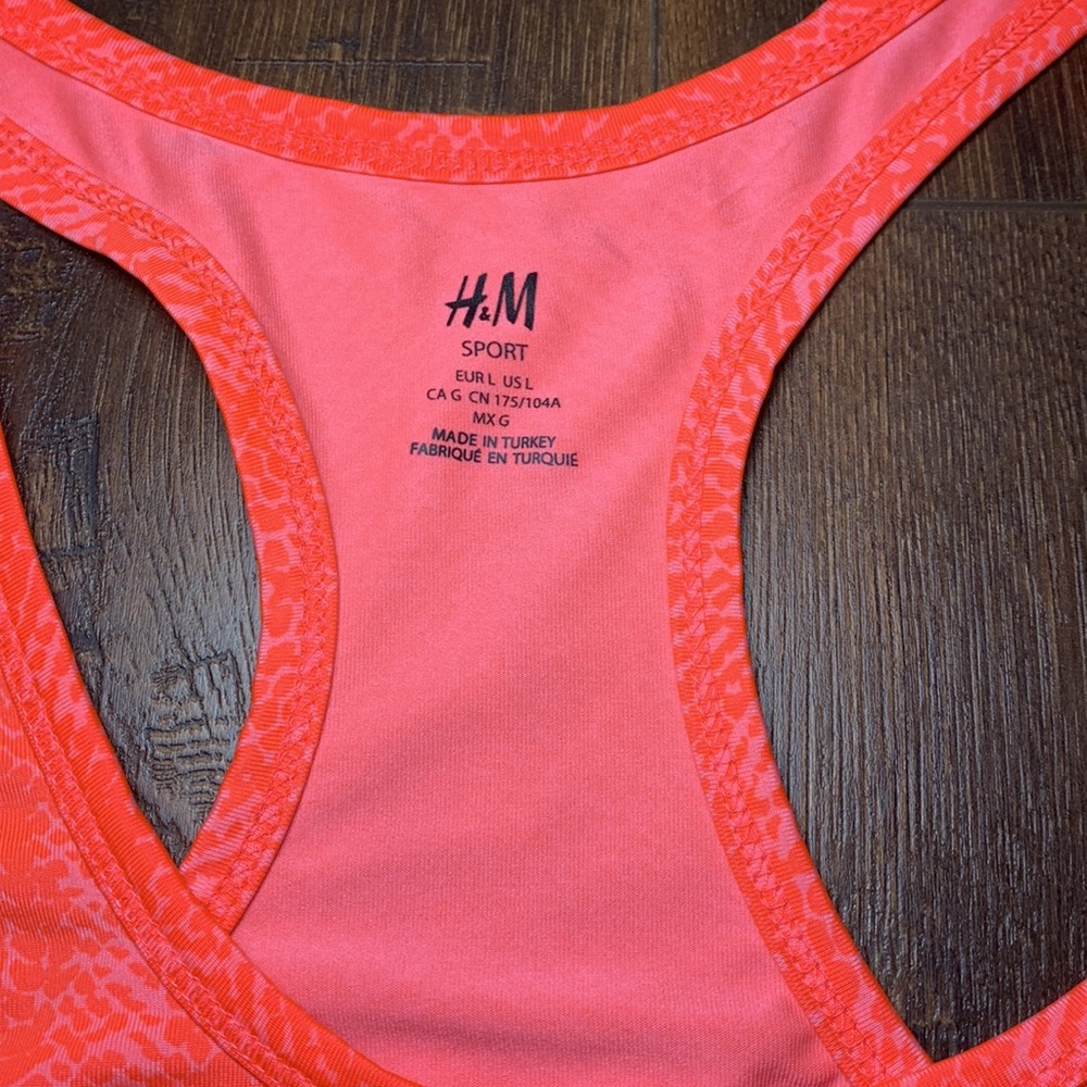 H&M Pink Snake Print Racer Back Tank - Picture 2 of 3